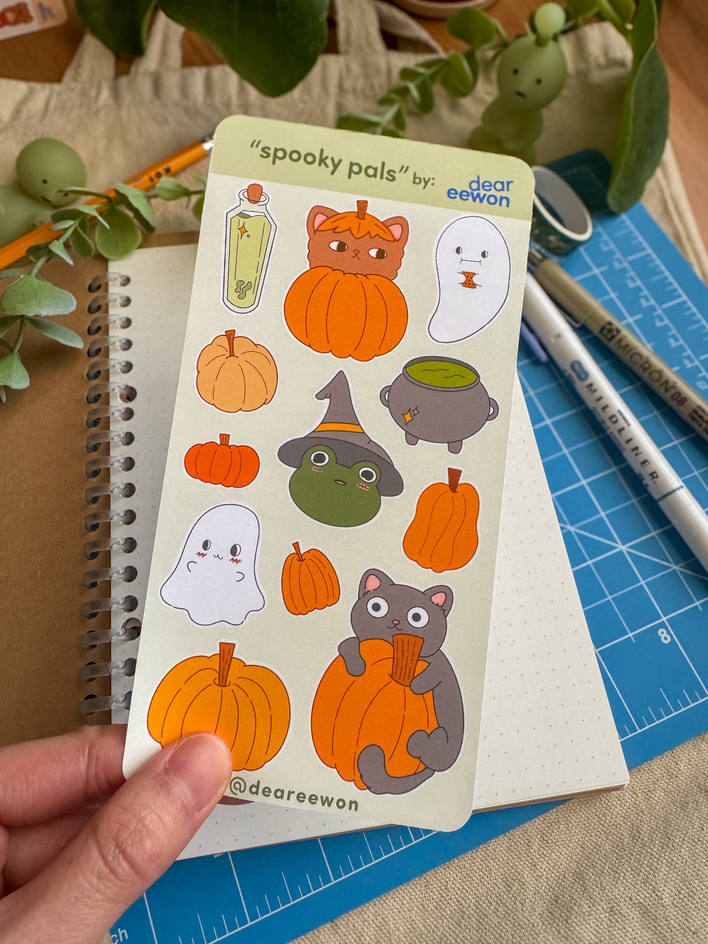 Spooky Pals Sticker Sheet