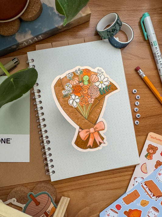 Fall Flower Bouquet Sticker