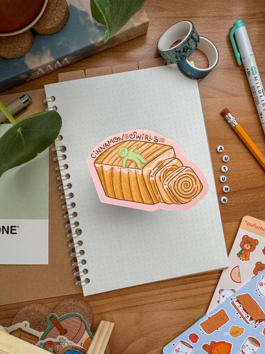 Cinnamon Swirl Sticker