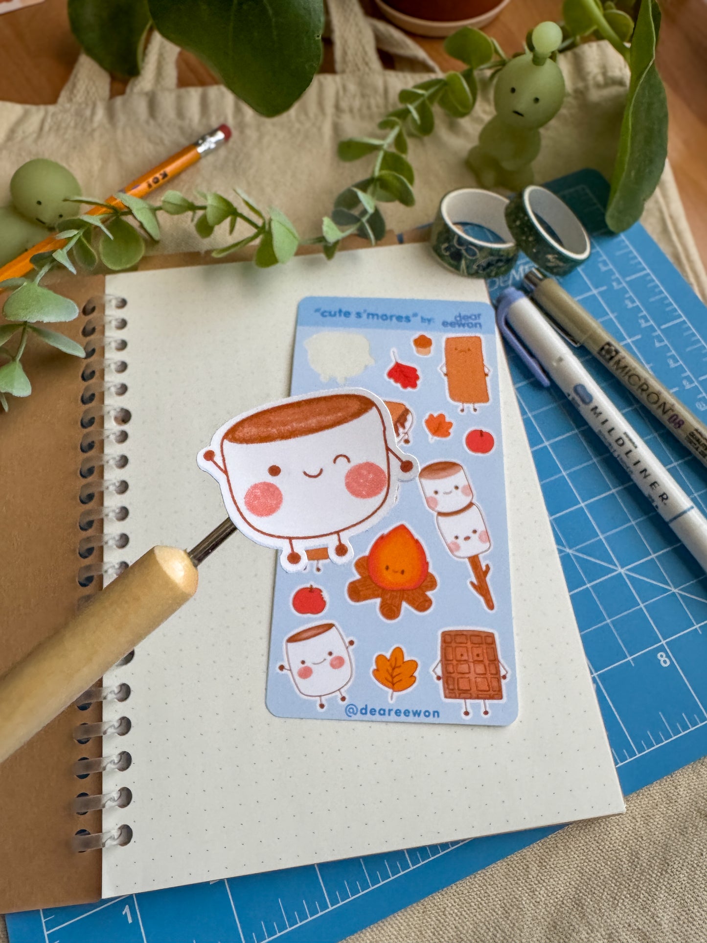 Cute S'mores Sticker Sheet